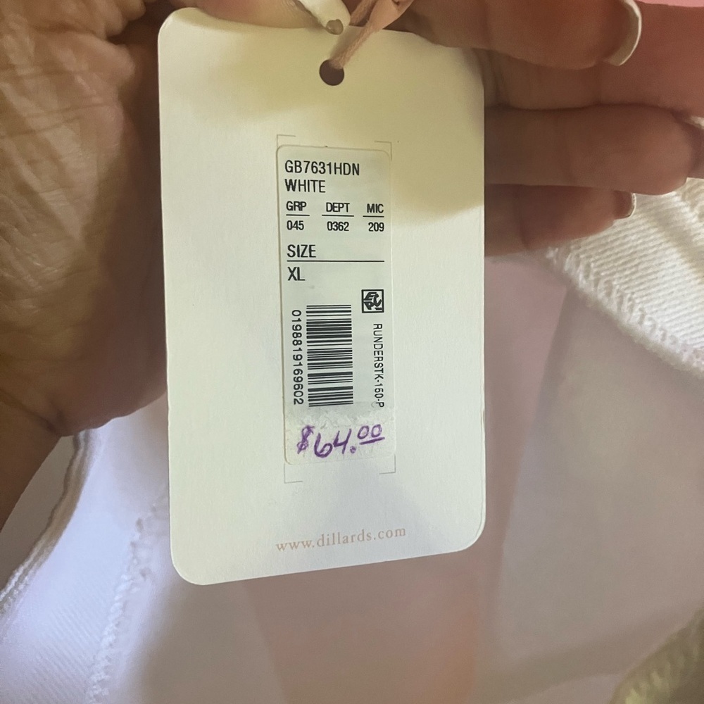 White Halter Denim Mini Dress – Sleeveless, Chic Summer Party Dress, Size XL - Picture 4 of 4